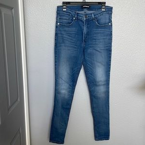 Express 
Leggings high rise denim 
Stretch +